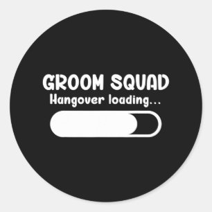 Adesivo Esquadrão do Noivo Hangover Carregando Groomsmen D