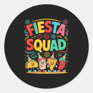 Adesivo Esquadrão engraçado da festa do taco cinco de maio