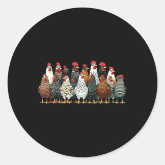 Adesivo Esquadrão Engraçado de Frango Amante da Fazenda Ga