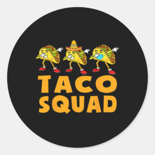 Adesivo Esquadrão Engraçado Taco Bonito Comida Mexicano Pr
