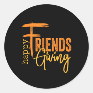 Adesivo Esquadrão Feliz do Friendsgiving, Ação de Graças E