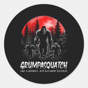 Adesivo Esquadrão Funny Bigfoot Pai Sasquatch Yeti Pai D