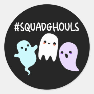 Adesivo Esquadrão Ghouls Halloween Divertido Fantasma Troc