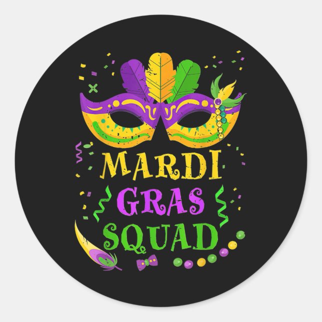 Adesivo Esquadrão Mardi Gras (Frente)
