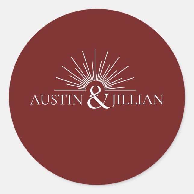 Adesivo Esquadrão Mínimo Elegante de Envelope Moderno de C (Frente)