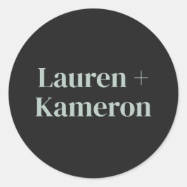 Adesivo Esquadrão Mínimo Elegante de Envelope Moderno de C