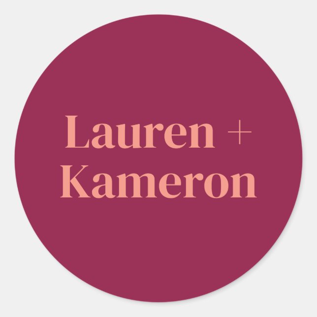 Adesivo Esquadrão Mínimo Elegante de Envelope Moderno de C (Frente)