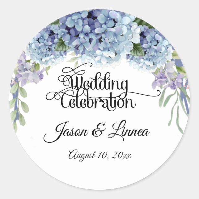 Adesivo Esqueça-Me-Não Flores Aquarela Elegante (Frente)