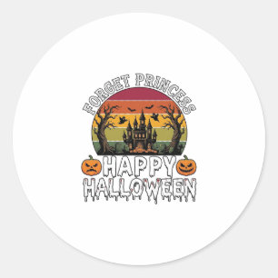 Adesivo Esqueça Princesa Feliz Halloween Casa Assombrada B