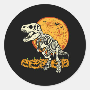 Adesivo Esqueleto Bonito Dinossaur Trex Dino Pumpkins Moon