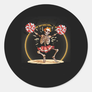 Adesivo Esqueleto Cheerhead Halloween Cheer Skeleton Che