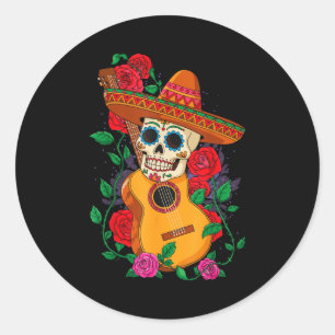 Adesivo Esqueleto cinco de maio chapéu