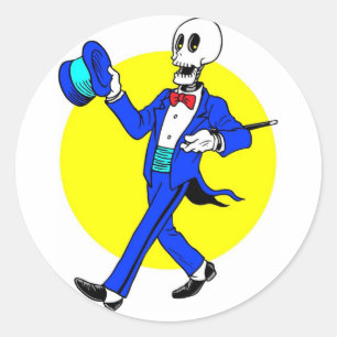 Adesivo Esqueleto da dança