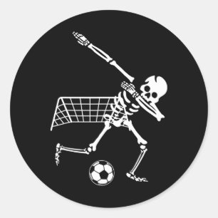 Adesivo Esqueleto Dabbing Futebol Humor Engraçado Presente