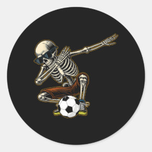 Adesivo Esqueleto Dabbing Jogador de Futebol Legal Hallowe