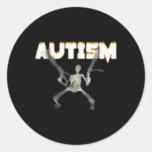 Adesivo Esqueleto de Consciência Autismo - Gráfico de Supo