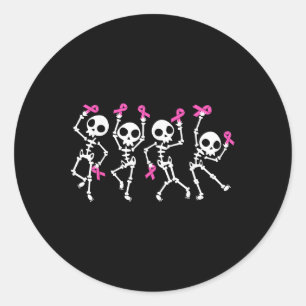 Adesivo Esqueleto de consciência do Cancer de fita rosa
