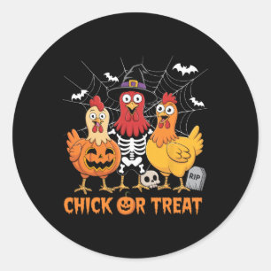 Adesivo Esqueleto de Frango Chick ou Treat Fazendeiro Dive