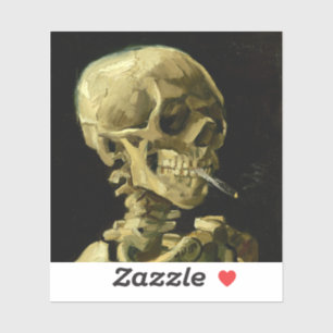 Adesivo Esqueleto de Fumagem de Van Gogh