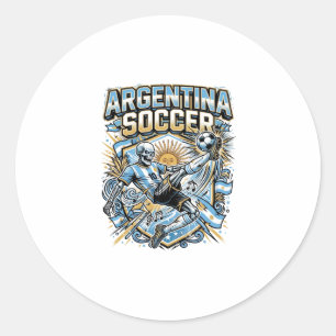 Adesivo Esqueleto de futebol da Argentina atacante das naç