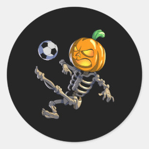 Adesivo Esqueleto de futebol no Halloween para homens e me