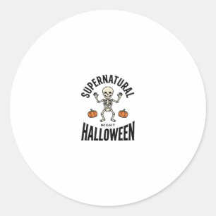 Adesivo Esqueleto de Halloween Supernatural Engraçado Vint