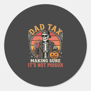 Adesivo Esqueleto de imposto do papai no design de vetor d