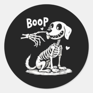 Adesivo Esqueleto de Mão Boop e Cachorro Dia das Bruxas En