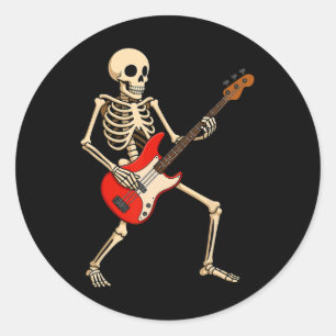 Adesivo Esqueleto De Rocco Para Música De Halloween Torna