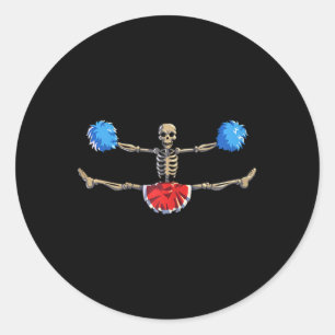 Adesivo Esqueleto de torcida Halloween Esqueleto de Cheerl