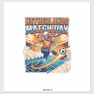 Adesivo Esqueleto do Dia da Partida da Holanda Striker Nat