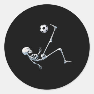 Adesivo Esqueleto Futebol Pé de Halloween Camisa Fantasia 