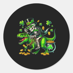 Adesivo Esqueleto Leprechaun Esqueleto Montando Trex St Pa