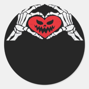 Adesivo Esqueleto Mão Um Halloween Doido De Coração