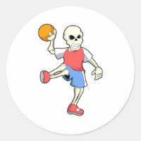 Esqueleto no jogador de Andebol com Handball