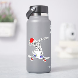 Adesivo Esqueleto no skateboard de 4" Kiss Cut Vinyl Stick