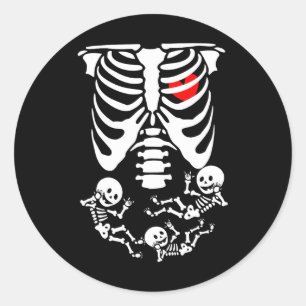 Adesivo Esqueleto Por Casais De Gravidez Halloween Figurin