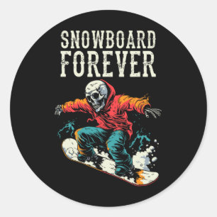 Adesivo Esqueleto Snowboarder - Esportes de inverno Snowbo