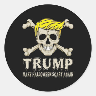 Adesivo Esqueleto Trump Faça o Halloween Assustador Novame
