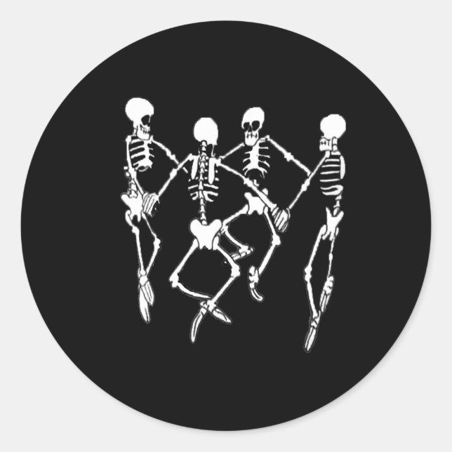 Adesivo Esqueletos de dança Spooky Meme 1 (Frente)