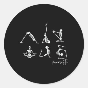 Adesivo Esqueletos de Yoga Namaste