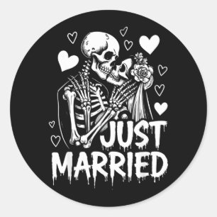Adesivo Esqueletos Góticos Casados Festa de Casamento Vibr