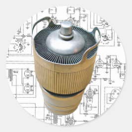 Adesivo Esquema do tubo de transmissão de cerâmica
