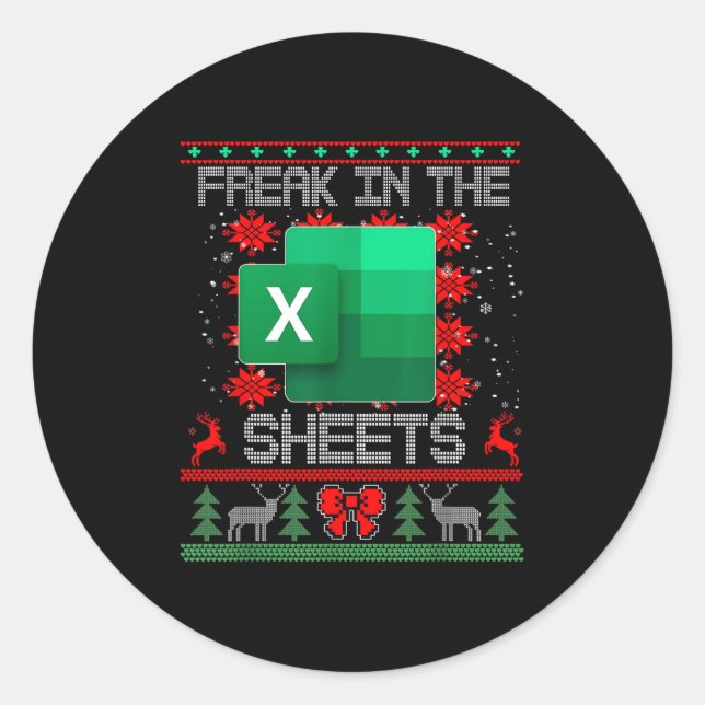 Adesivo Esquema Nas Folhas Do Excel Spreadsheet Ugly Chris (Frente)