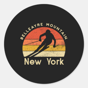 Adesivo Esqui Antigo Montanha Belleayre Nova York Montanha