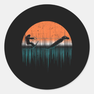 Adesivo Esqui Aquático de Criptozoário Monstro do Lago Nes