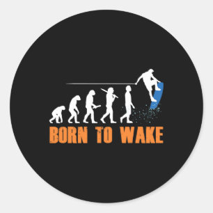 Adesivo Esqui aquático de wakeboard Estilo livre de wakebo