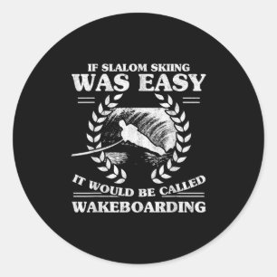 Adesivo Esqui Aquático Wakeboarding Retro Slalom Esqui Era