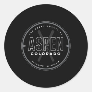 Adesivo Esqui Aspen Colorado
