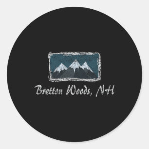 Adesivo Esqui de Inverno Vintage Bretton Woods New Hampshi
